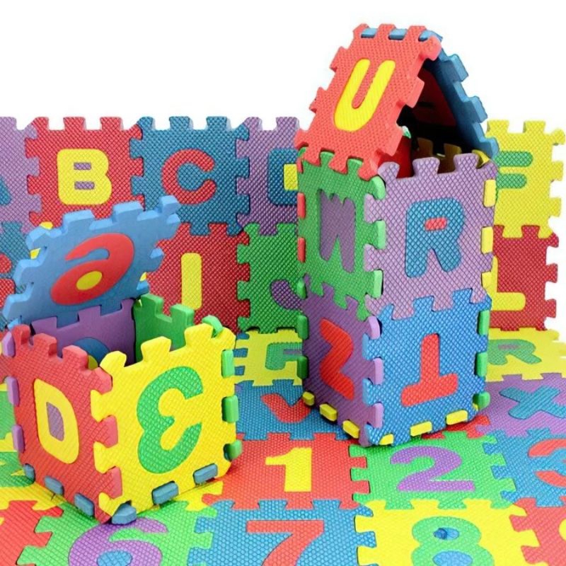 [rumahbayipdg] MAINAN EDUKASI ANAK PUZZLE FOAM MINI ISI 36 PCS