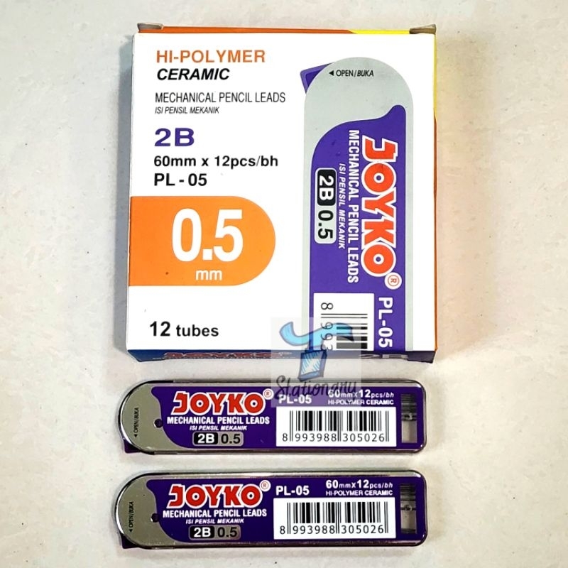 

Isi Pensil Mekanik JOYKO 2B (0.5) / Mechanic Pencil Lead.