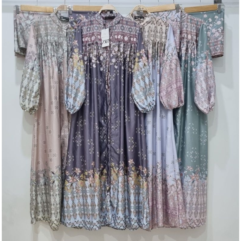 Gamis silk ZARA//72064//Gamis set hijab//Dress//Gamis silk//Dress silk//Gamis busui//Gamis jumbo//Ga
