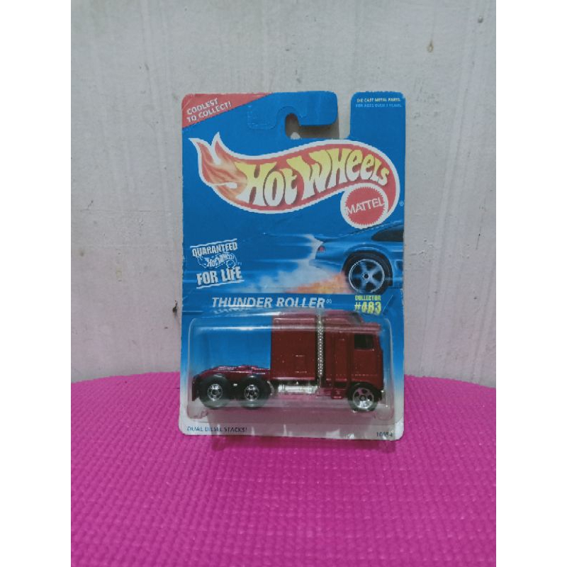 hot wheels thunder roller blue card rare