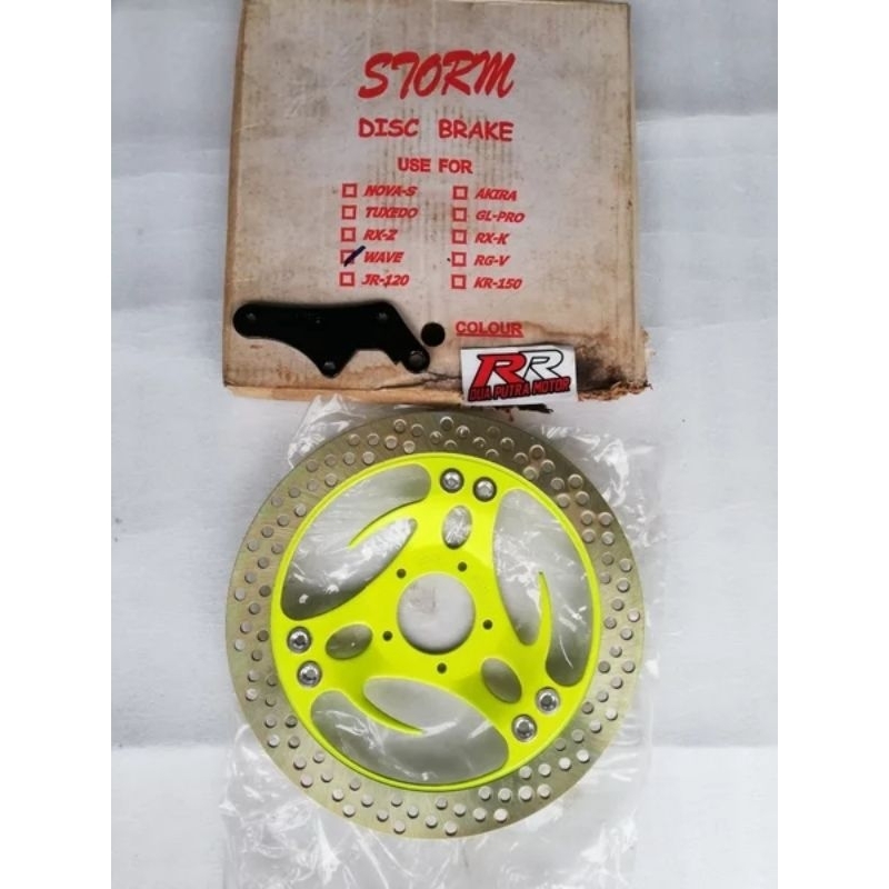disc disk piringan cakram depan lebar besar original ori storm colour warna Thailand honda wave supr