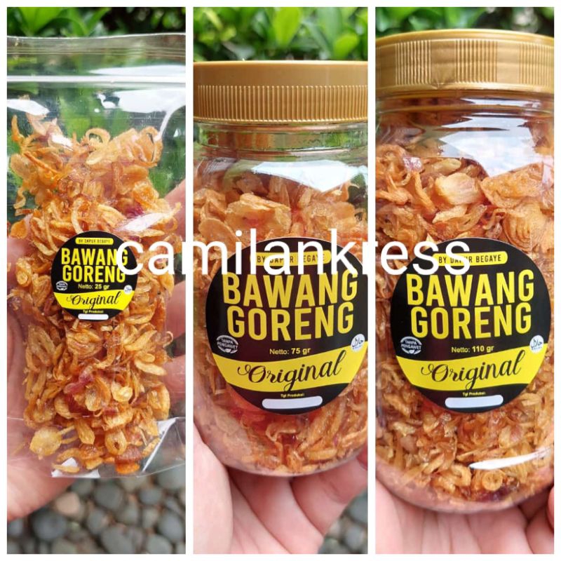 

Bawang Goreng Asli Tanpa Campuran Tepung