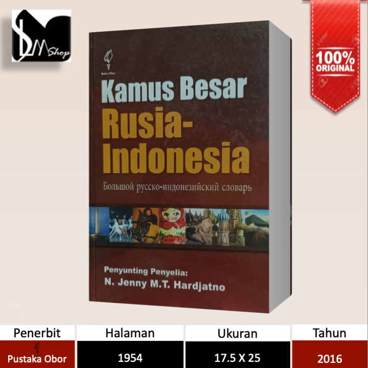 Buku Kamus Rusia - Indonesia Terlengkap | Prof. Dr. Njaju Jenny Malik Tomi Hardjatno