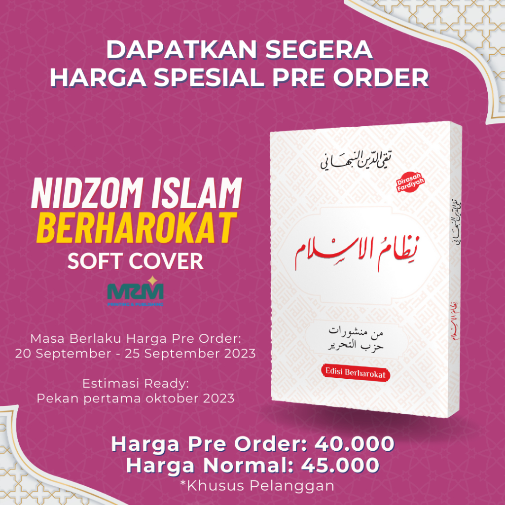 Kitab Mutabanat Berharokat | Kitab Nidzomul Islam Arab | Kitab Nizhomul Islam Berharokat | Kitab Niz