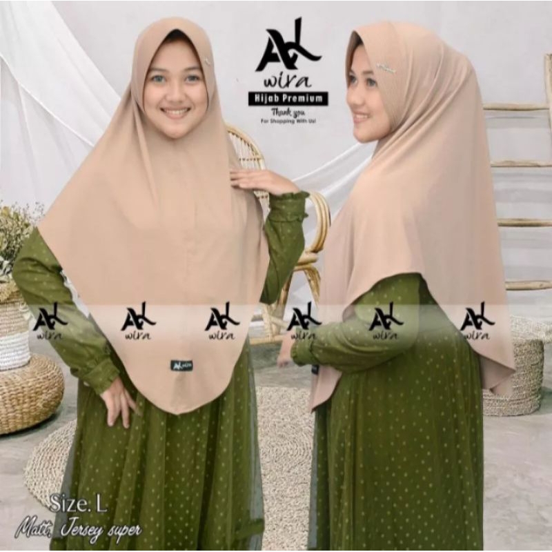 ALwira hijab_ Size L hijab instan premium