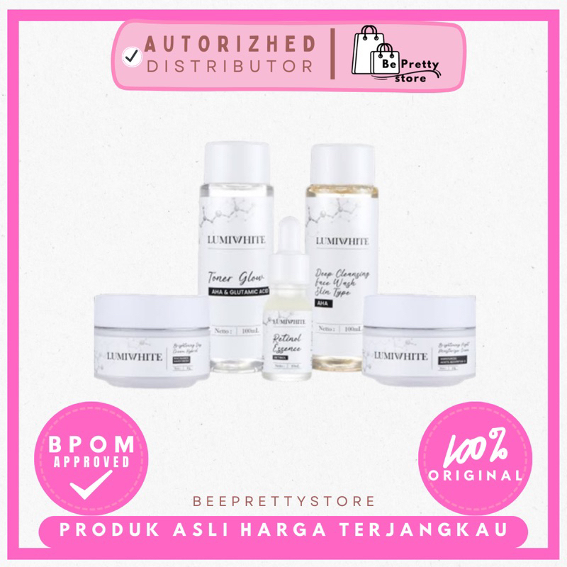 lumiwhite skincare package brightening series