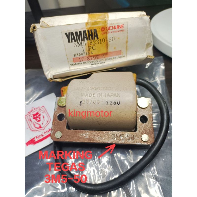 COIL KOIL ASLI JEPANG 3M5 PUTIH JUMBO API GEDE & STABIL RXK 81 RXKING 83 RX KING COBRA KOBRA PNP RXS