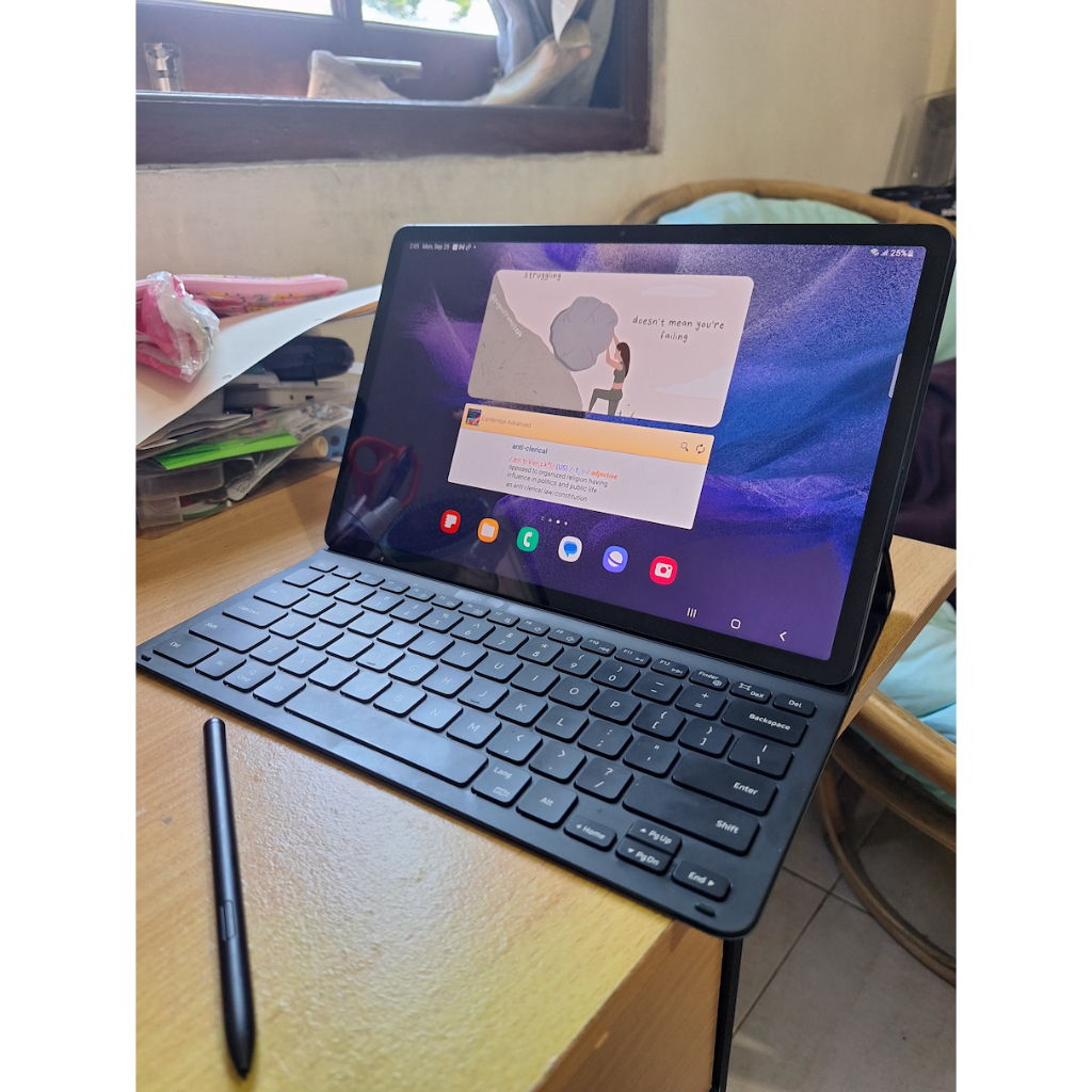 Tablet Samsung S7 FE 5G Full Set + Keyboard Original SECOND kualitas BARU
