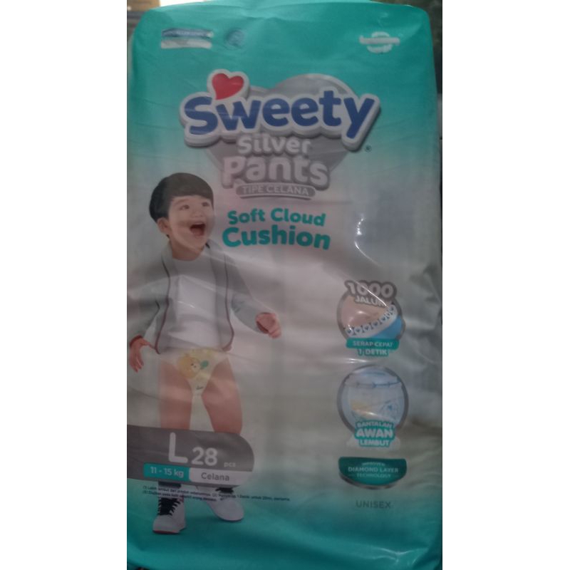 pampers sweety silver pants