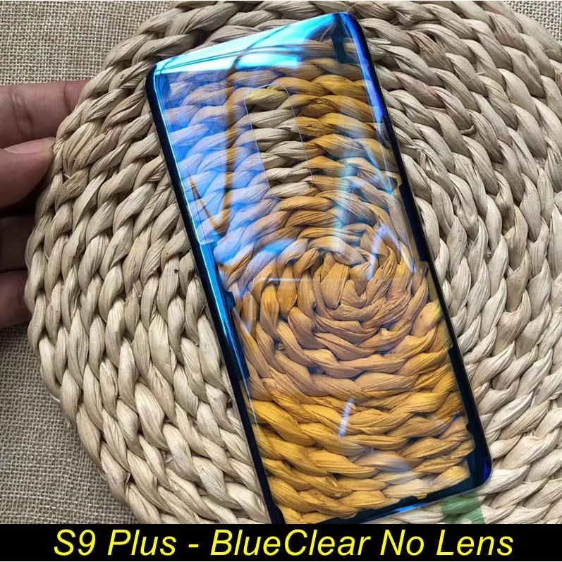 Samsung S9 Plus / G965 Blue Clear Transparan Glass Backdoor / Housing