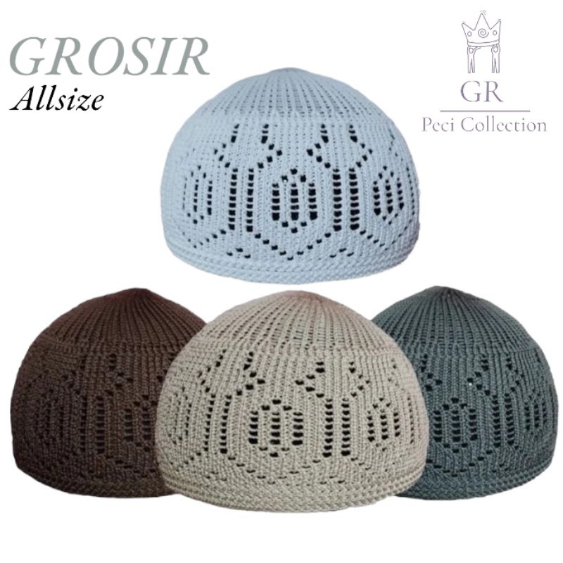 GROSIR PECI KOPIAH RAJUT TURKI MERCAN TERMURAH