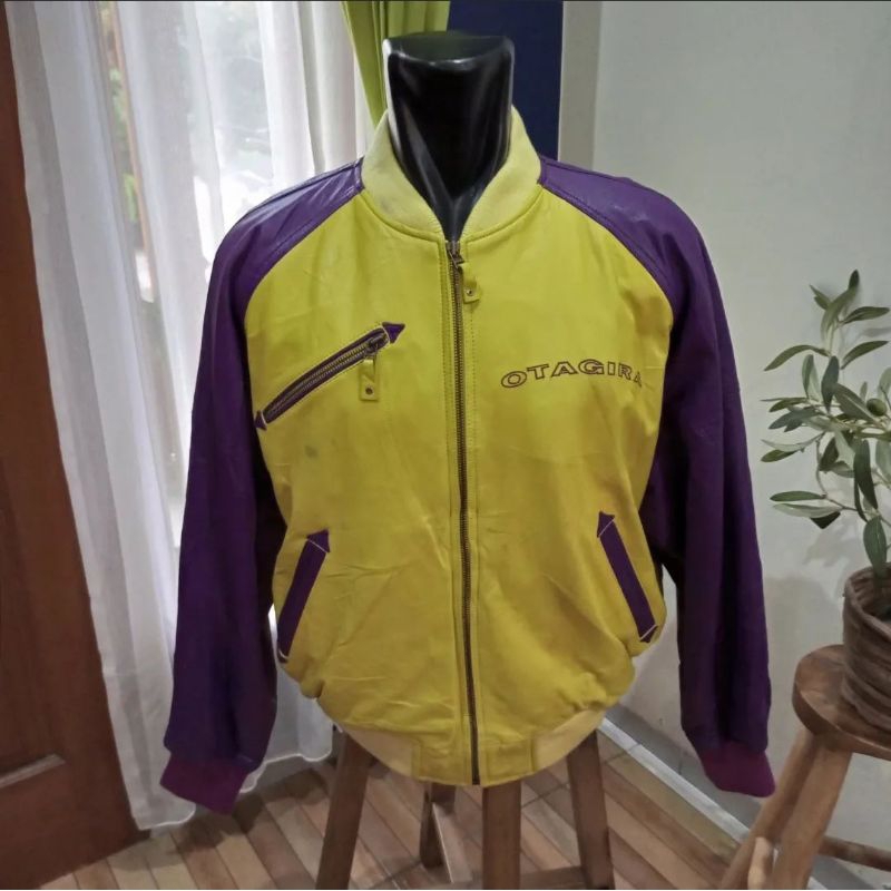 OTAGIRA varsity leather jacket not avirex schott vanson rbc
