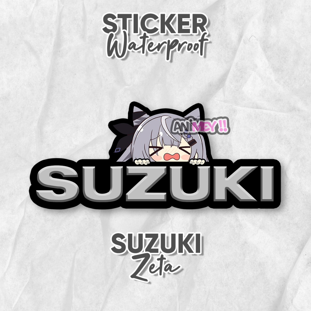 

Stiker Vestia Zeta Logo Suzuki / Stiker Anime Waterproof