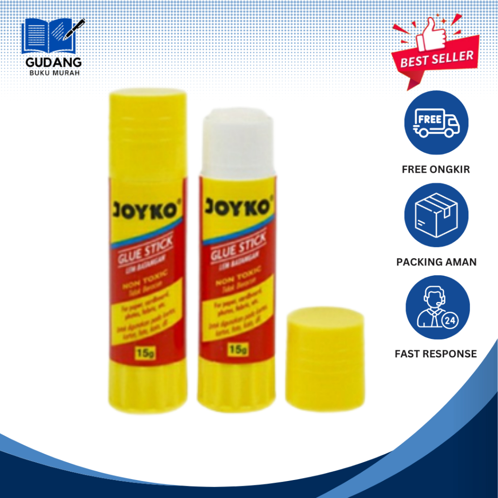 

Lem Joyko Glue Stick Lem Kertas 15 Gram / GUDANG BUKU MURAH