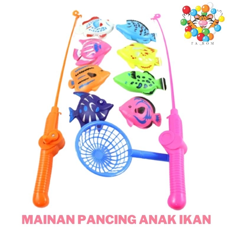 Mainan Pancing - Pancingan Ikan 8 PCS LITTLE FISHERMAN B1153