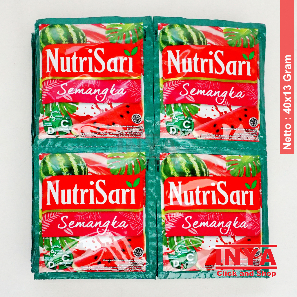 

NutriSari Semangka 40x13gr Pack - Minuman Serbuk - Instant Powder Drink