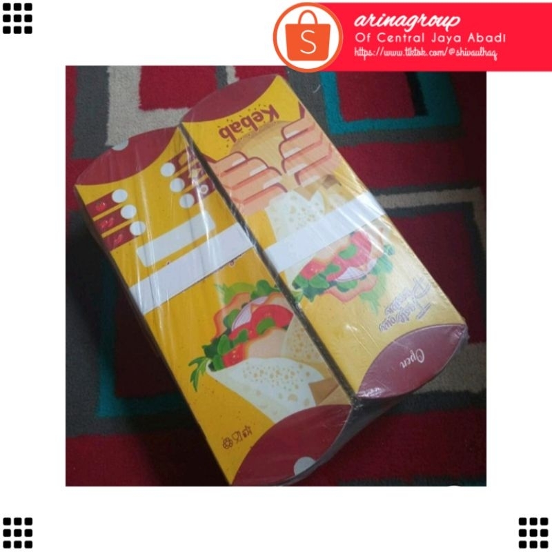 

100 LEMBAR KERTAS KEBAB TARIKAN BAHAN IVORI PUTIH UKURAN 24 × 9,2 CM HIGH QUALITY TEBAL PRODUK TERBARU | KOTAK KEBAB IVORI PUTIH KEKINIAN | DUS KEBAB VIRAL TIKTOK | KEMASAN KEBAB | BOX KEBAB 100 PCS MURAH | CENTRAL JAYA ABADI | ARINA SHIVA GROUP 6263