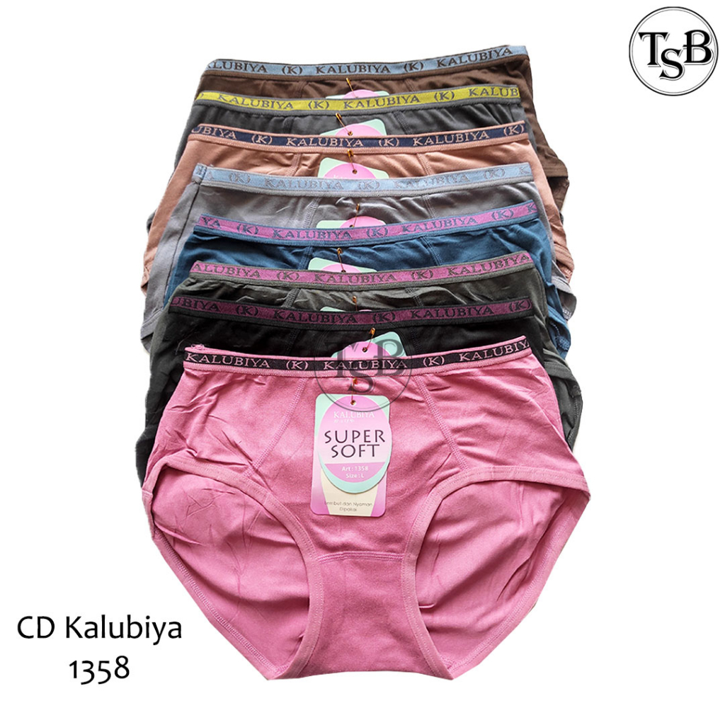 kly Celana Dalam Kalubiya 1358 6 Pcs CD Kalubiya Celana Dalam Wanita Kalubiya CD Wanita Kalubiya L