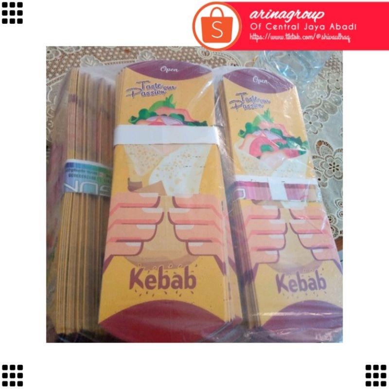 

100 LEMBAR KERTAS KEBAB TARIKAN BAHAN IVORI PUTIH UKURAN 24 × 9,2 CM HIGH QUALITY TEBAL PRODUK TERBARU | KOTAK KEBAB IVORI PUTIH KEKINIAN | DUS KEBAB VIRAL TIKTOK | KEMASAN KEBAB | BOX KEBAB 100 PCS MURAH | CENTRAL JAYA ABADI | ARINA SHIVA GROUP 6273