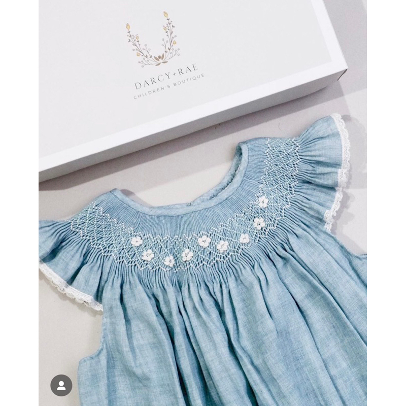 preloved belan smocked dress darcy+rae