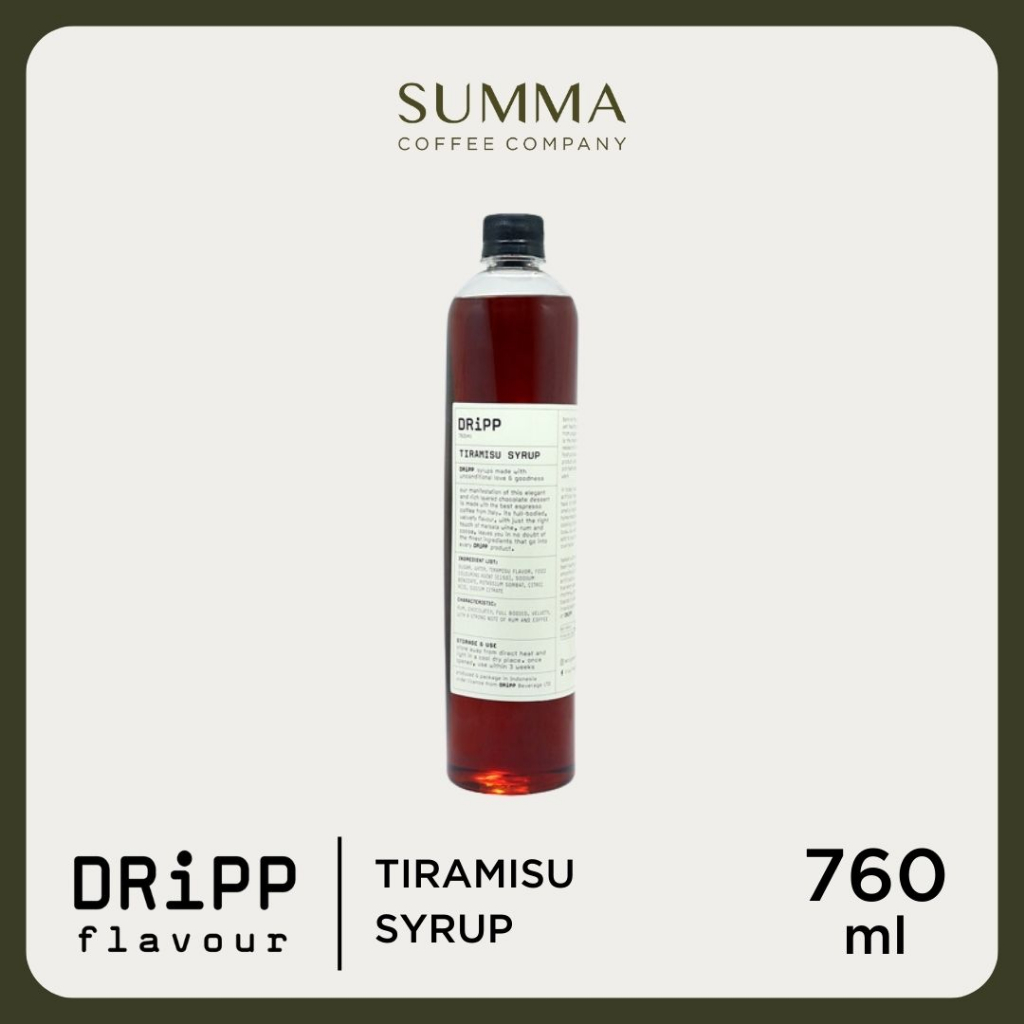 

DRiPP Tiramisu Syrup - Sirup Rasa Tiramisu 760 ml