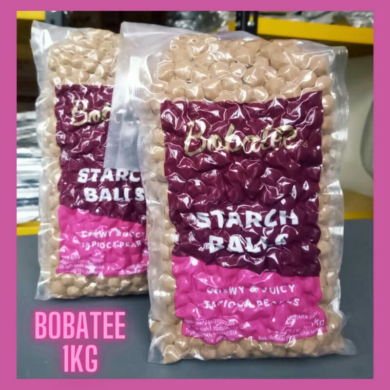 

BOBA BOBATEE TAPIOKA PEARL 1kg / BOBA / BUBBLE / BOBATEE PEARL 1kg