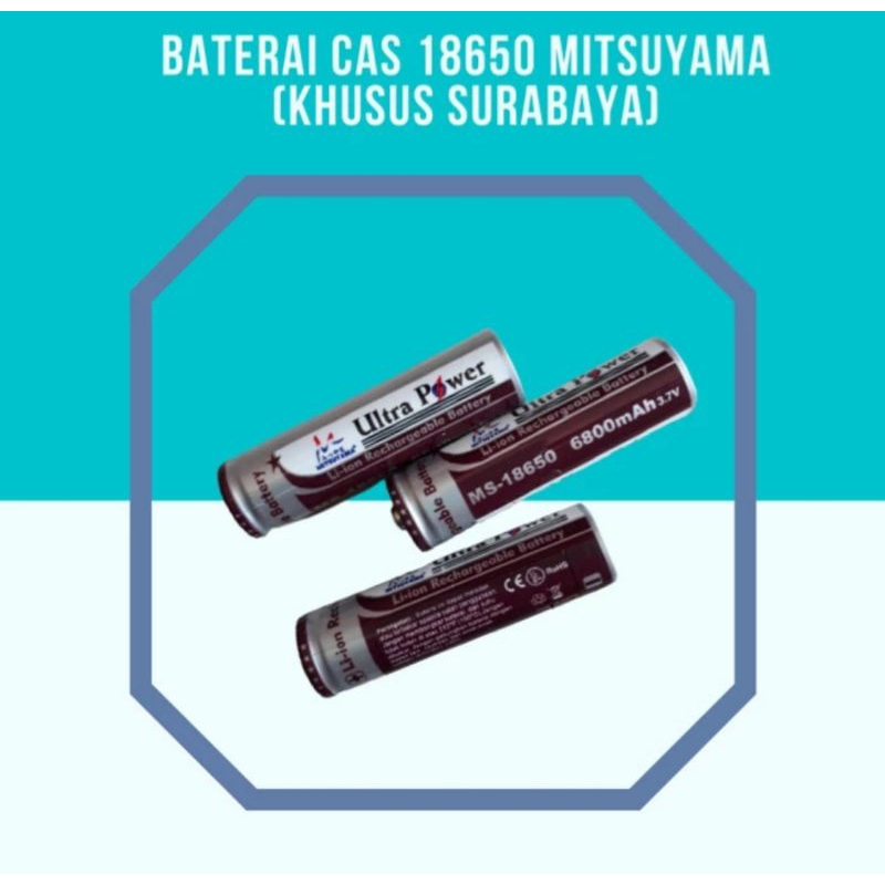 Baterai Cas 18650 6800 mAh Mitsuyama