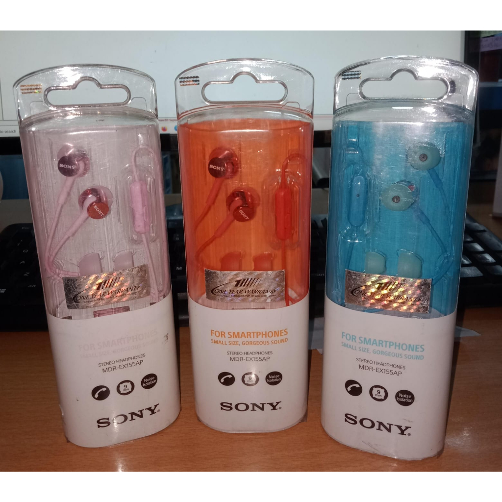 SONY MDR-EX155AP Earphone With Mic RANDOM EKS DISPLAY