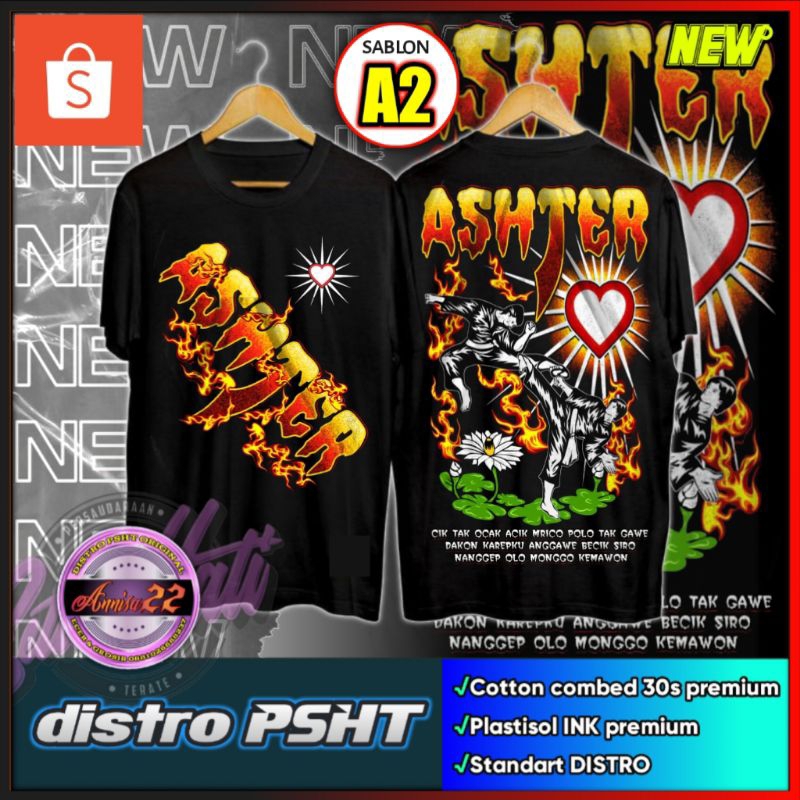 KAOS PSHT ASHTER LAWAS,ANT PASANG NEW DESIGN A2 (KODE C1)