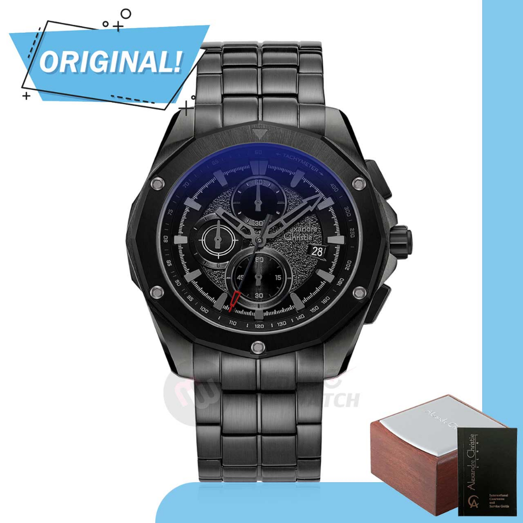 Jam Tangan Pria Analog Alexandre Christie 6663MC AC6663 AC 6663 MC 6663 MCBEPBA Original Garansi Res