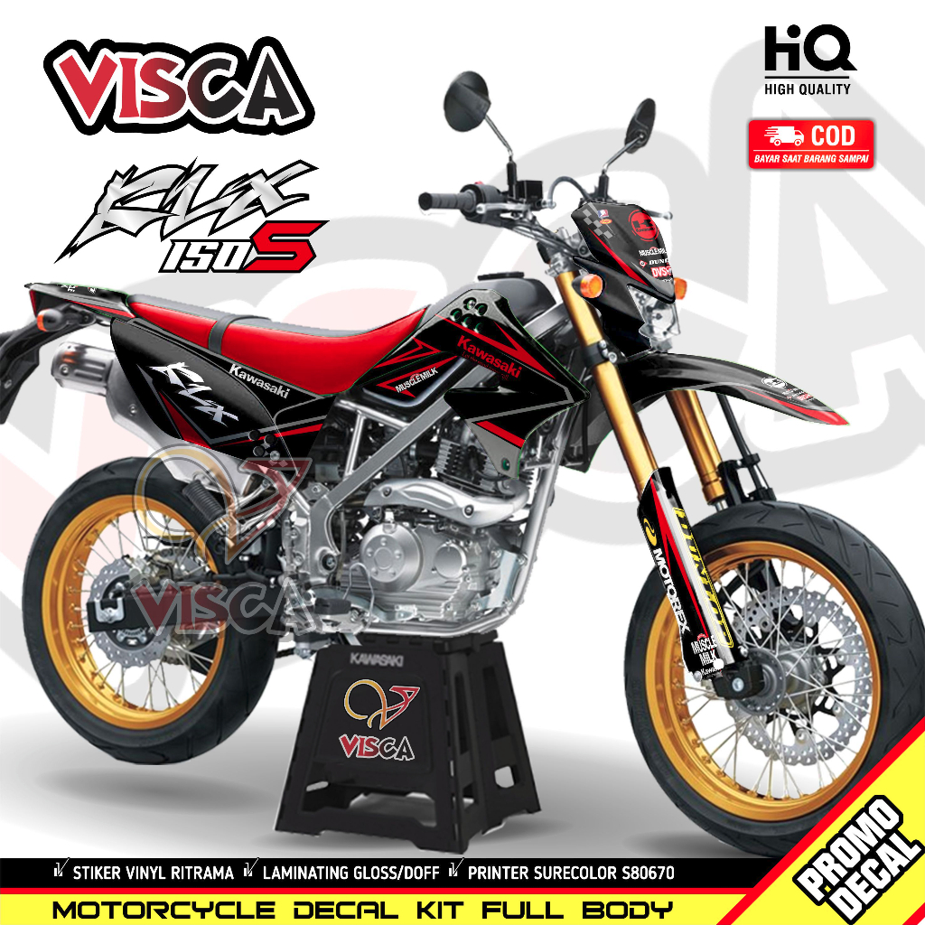 Decal Klx S 150 Lama Dekal Klx 150 Lama Stiker Klx 150 Lama Full Body Decal Klx Lama Hologram KXS01