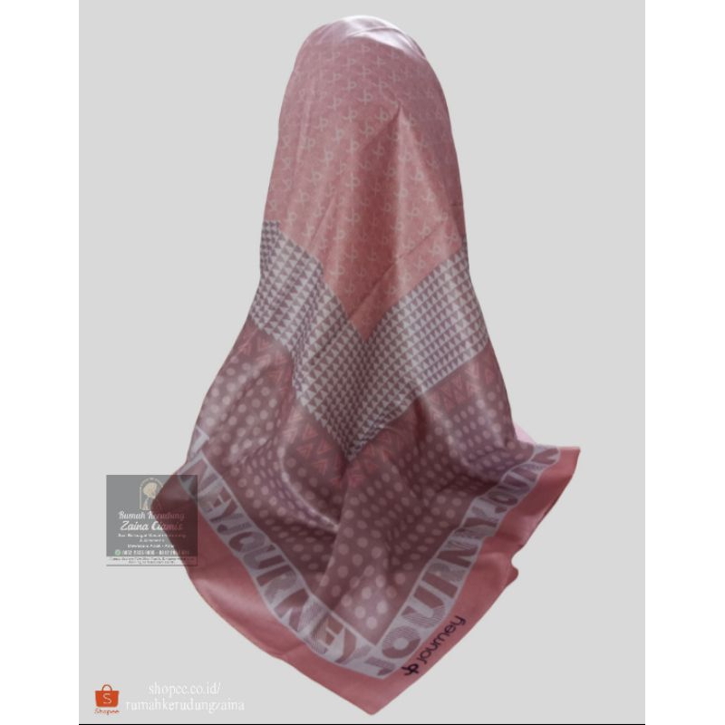 Journey Kerudung JP Premium Terbaru Reguler Scarf Bahan Shiny Voal Ukuran 115 x 115