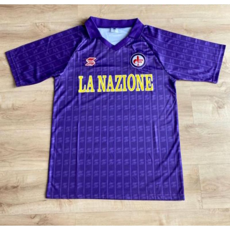 JERSEY FIORENTINA HOME RETRO 89 90 1989 1990 KLASIK CLASIC GO GRADE ORI