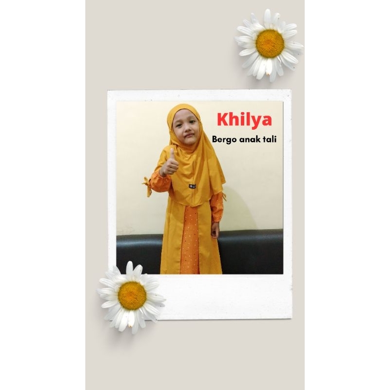 khilya bergo jersey / bergo anak / hijab anak / jersey anak / hijab sekolah / hijab mengaji / hijab 