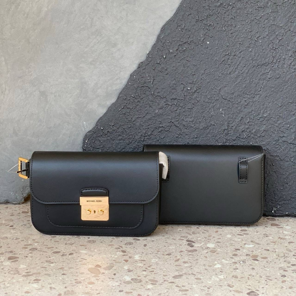 MK Sloan Editor Small Flap Belt Bag Leather