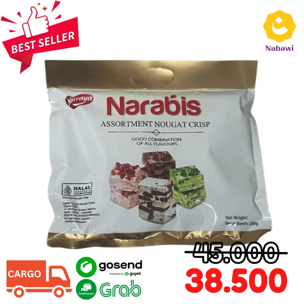 Naraya Narabis Assortment Nougat Crispy 200 Gram Oleh Oleh Malaysia