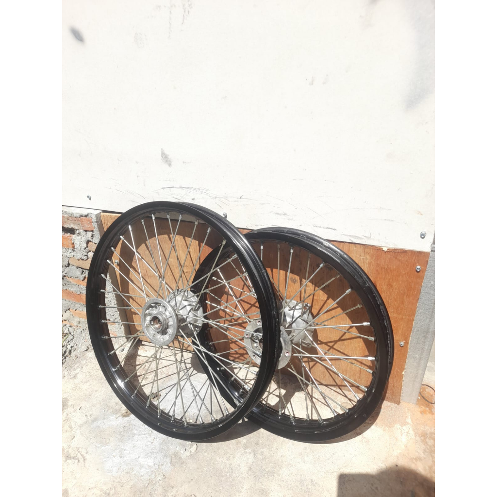 Roda Set KLX 150 BF SE Ring 18 21 Original Tanpa Ban Velg Set KLX BF Extreme ori Copotan Motor