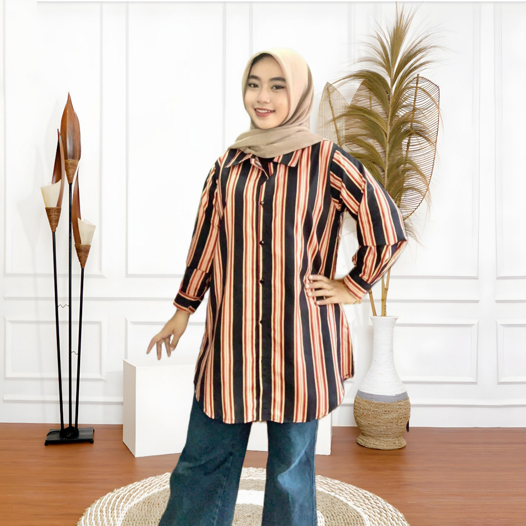Tunik Salur Garis-Garis Termurah Terlaris