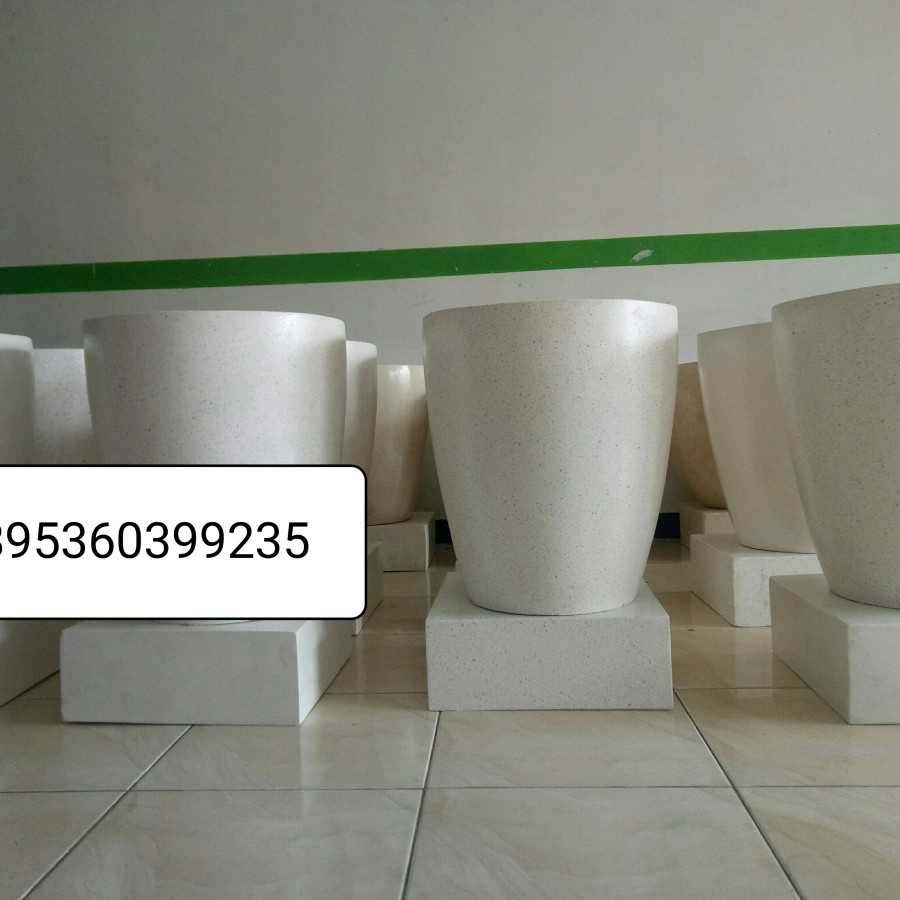 bak mandi teraso putih gading