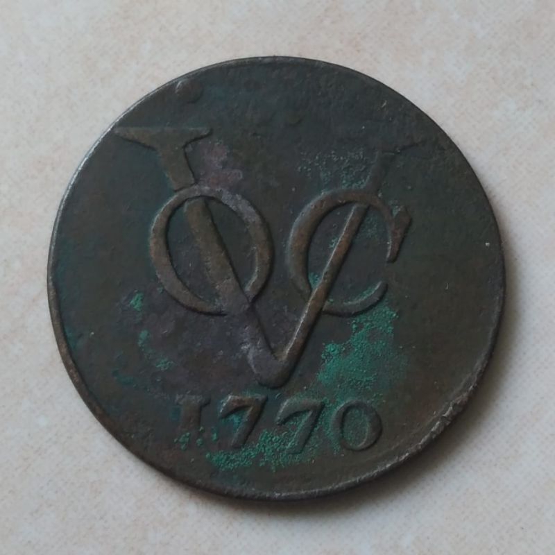 Koin Kuno VOC 1770 Holland 1 Doit - HL70