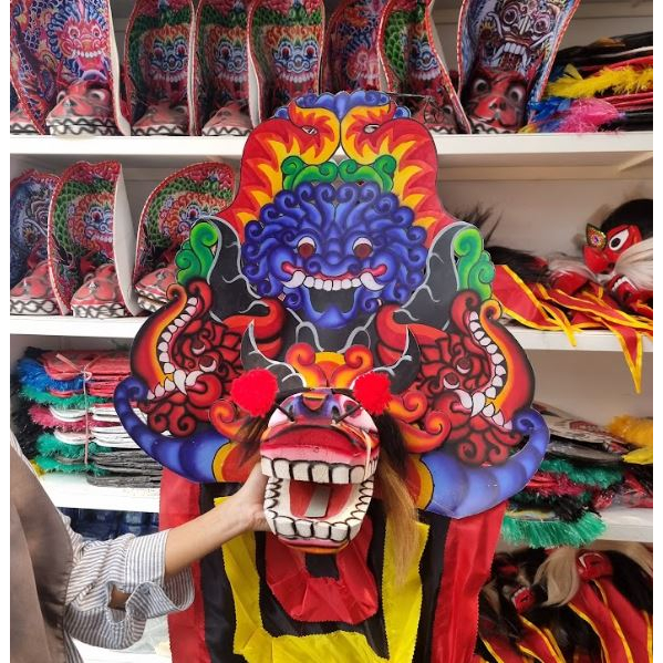 ⚡BEST SELLER⚡[CAPLOK KAYU KUCINGAN]/ BARONGAN DEVIL KUCING KAYU//BARONGAN CAPLOK KAYU KUCINGAN✔TERMU