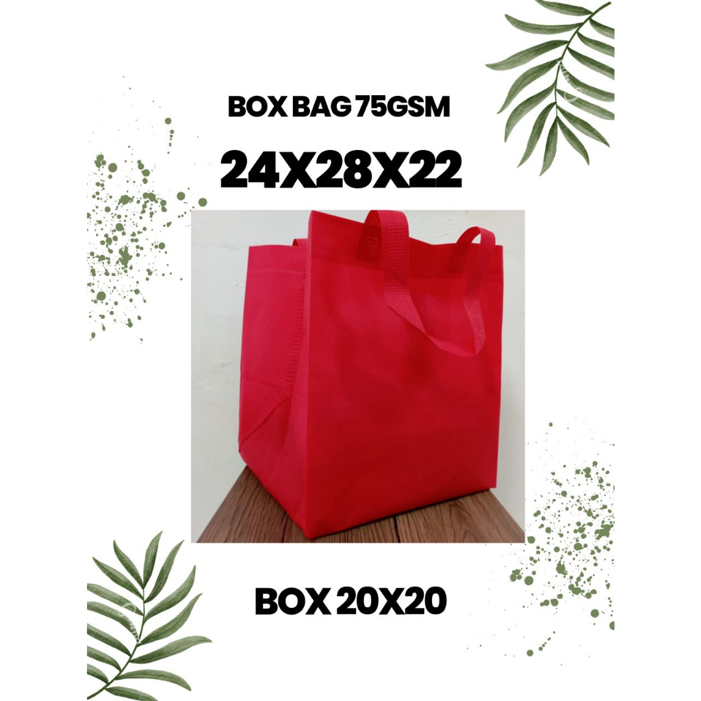 

Tas goodie bag box spoundbond kotak nasi 20x20