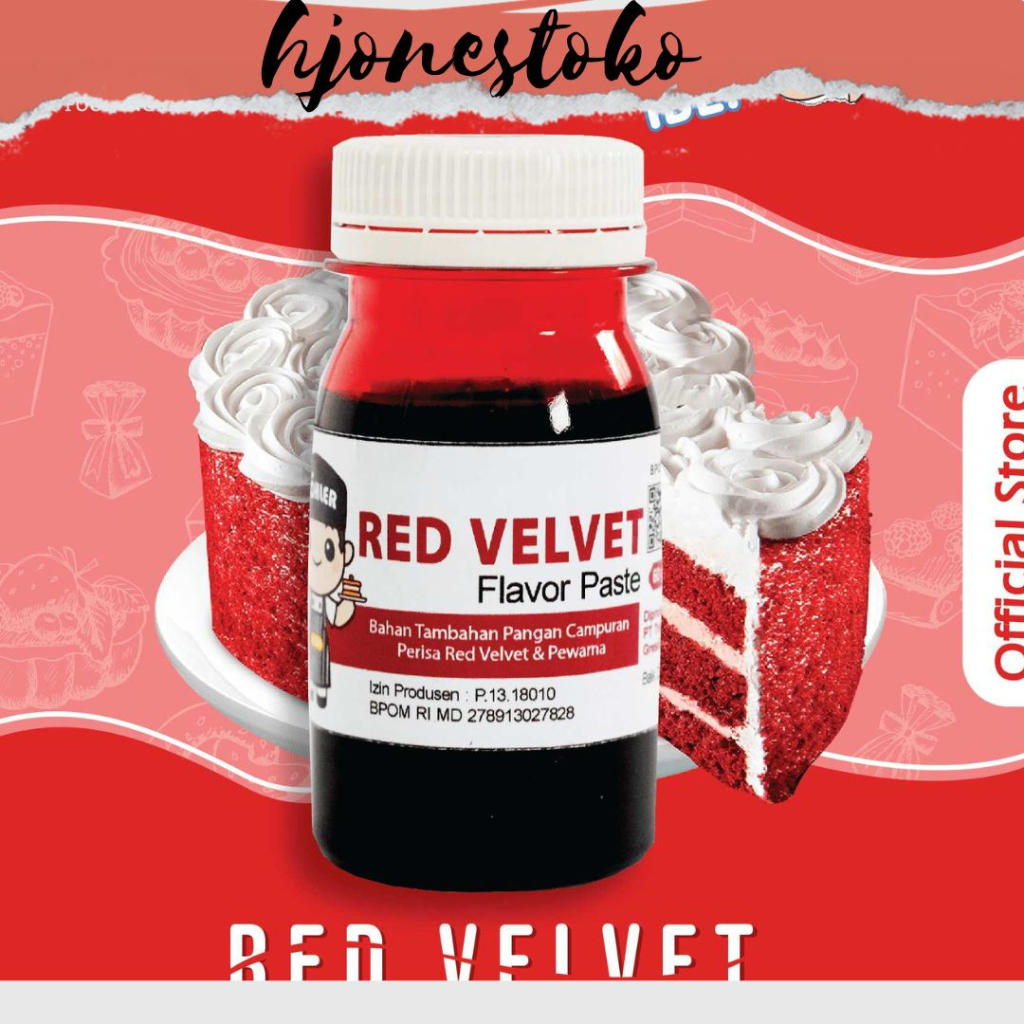 

PERISA MOHLER RED VELVET|MOHLER Pasta perisa pewarna RED VELVET Flavor Paste / Pasta Perisa Mohler Red Velvet 60 Gram