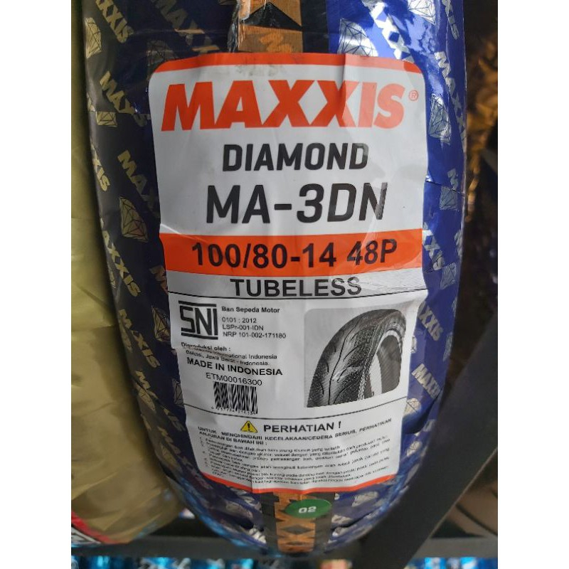 ban maxxis diamond 100/80 ring 14