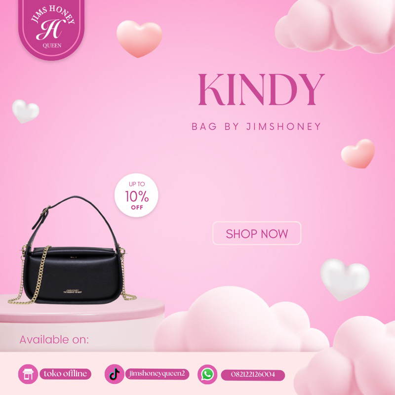 JimsHoney Tas Selempang Wanita Kindy Bag Tas Kecil Tas Hp