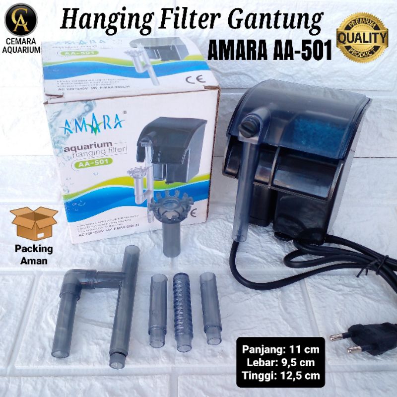 hanging filter gantung aquarium aquascape/ Amara AA-501/ aquarium/ aquascape/ filter aquarium/ filte