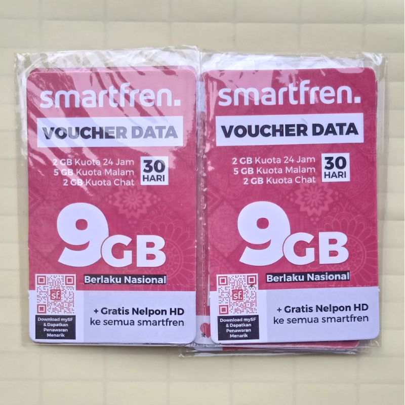 Smartfren Voucher Data 9GB 30 hari murah