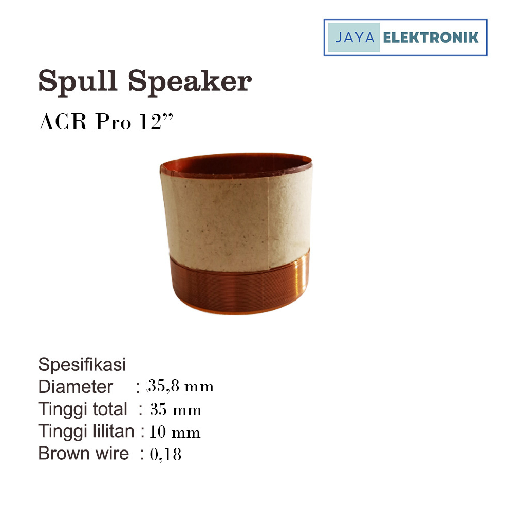 Spull Speaker ACR 12 Inch Diameter 35,8 mm/Spool Spul Speker 35,8 12 Inch