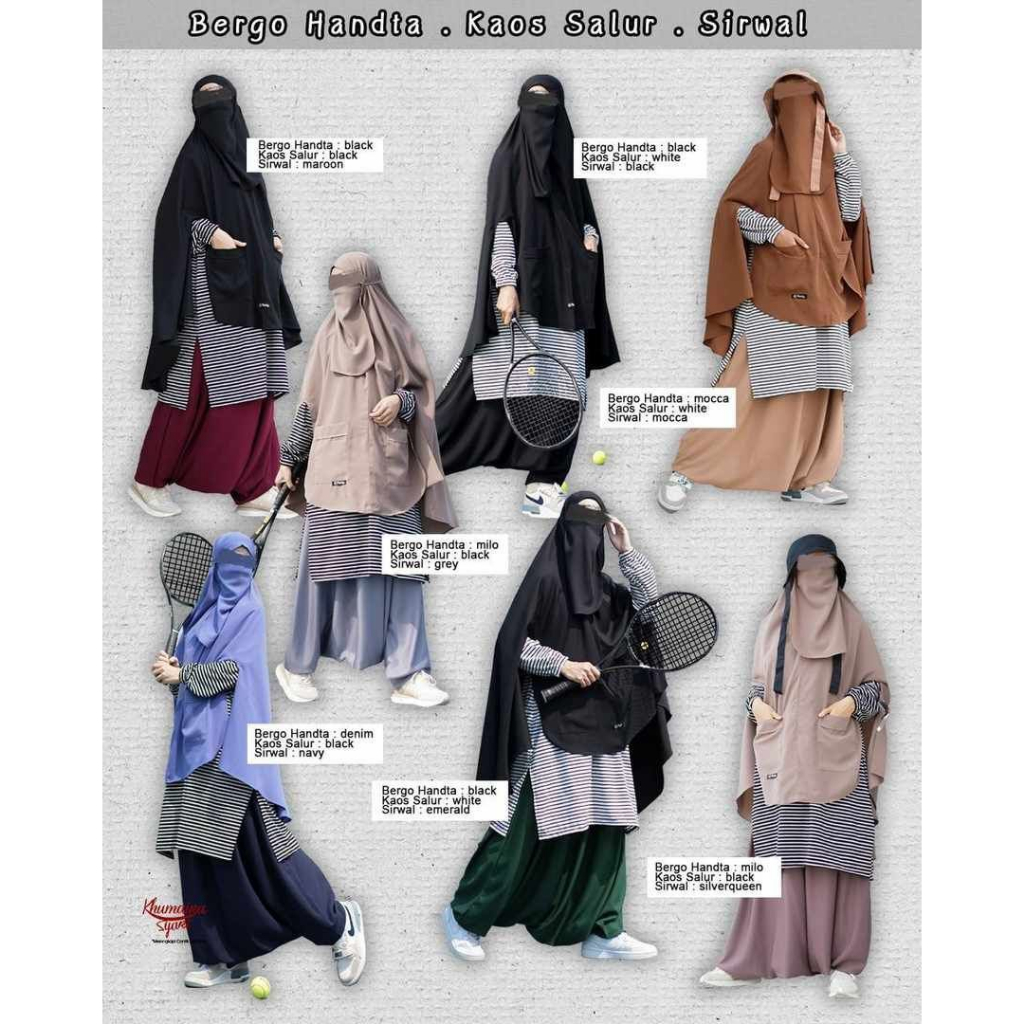 SIRWAL | BAJU SPORT | BERGO HANDTA By KHUMAIRA SYAR'I