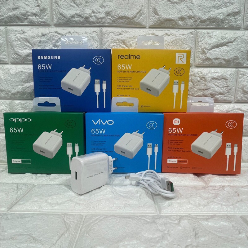 Charger Branded 65W Micro P39 TC 1 USB